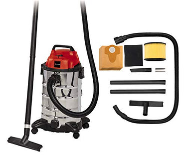 Einhell Nass-Trockensauger TC-VC 1930 (1.500 Watt, rostfreier Edelstahlbehälter 30 l, Blasanschluss, inkl. Plastiksaugschlauch, Kombi-, Fugendüse & diverse Filter, inkl. Schmutzfangsäcke) im Sale